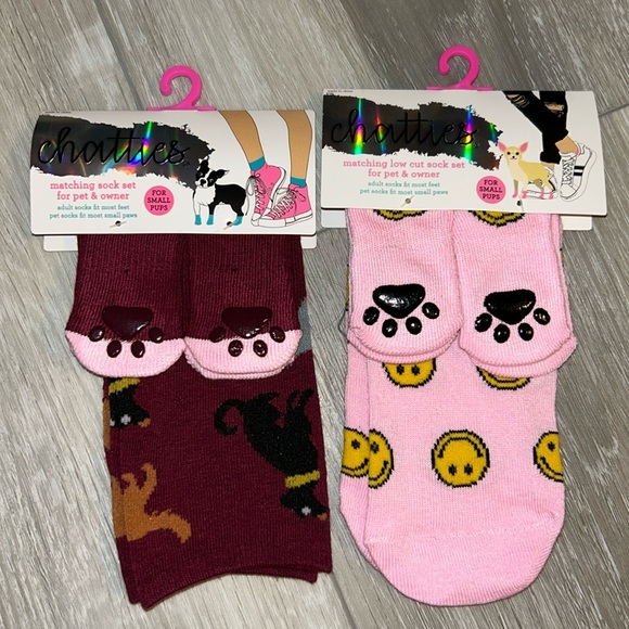 chatties Other - Bundle: Matching Chatties Doggie & Me Grip Socks